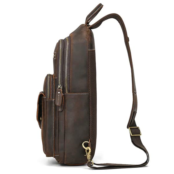 کیف کراس بادی و تک‌شانه چرم طبیعی مدل Crossbody Bag 28 | سیلوا چرم — تصویر ۳