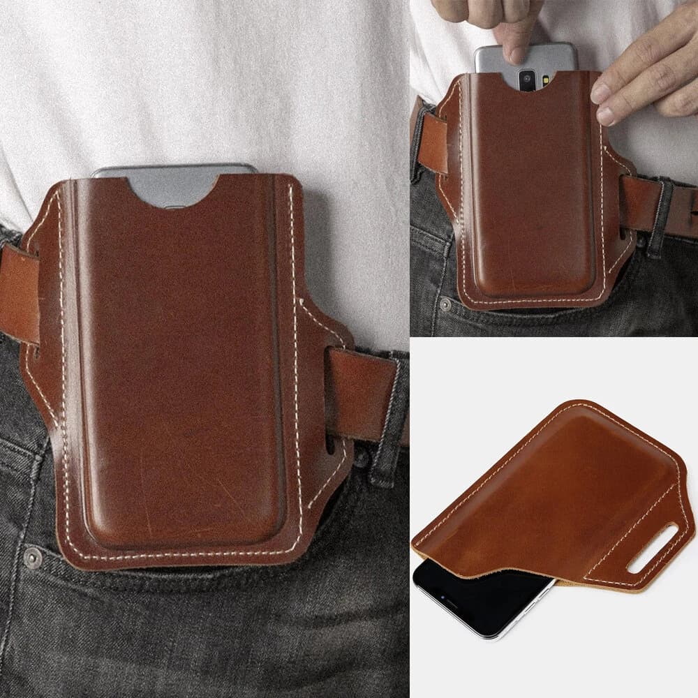کیف موبایل چرم طبیعی مدل Mobile Bag 37 | سیلوا چرم — تصویر ۴