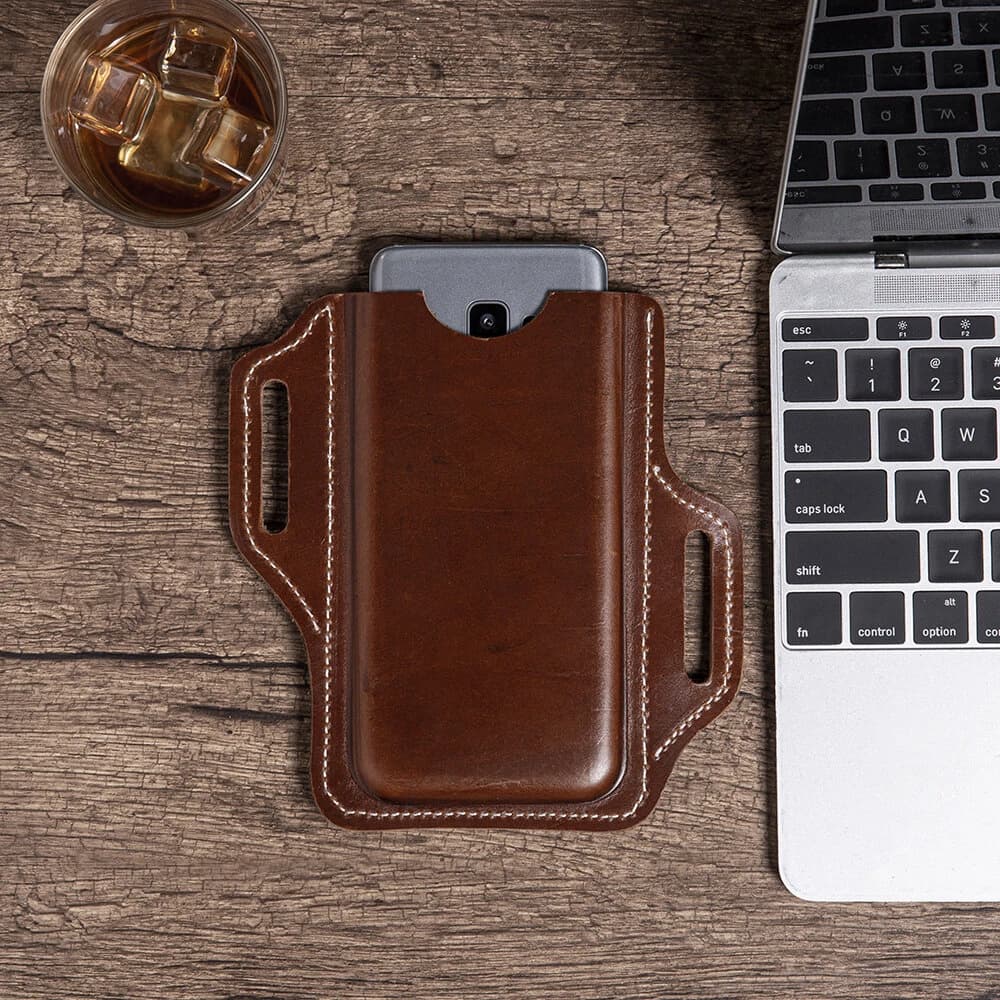 کیف موبایل چرم طبیعی مدل Mobile Bag 37 | سیلوا چرم — تصویر ۵
