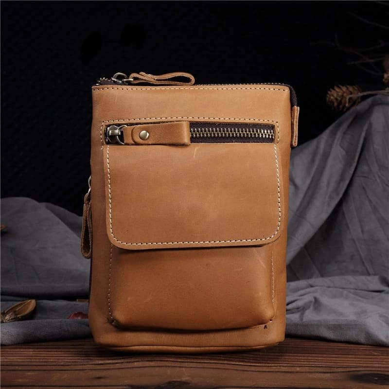 کیف دوشی چرم طبیعی مدل Shoulder Bag 30 | سیلوا چرم — تصویر ۷