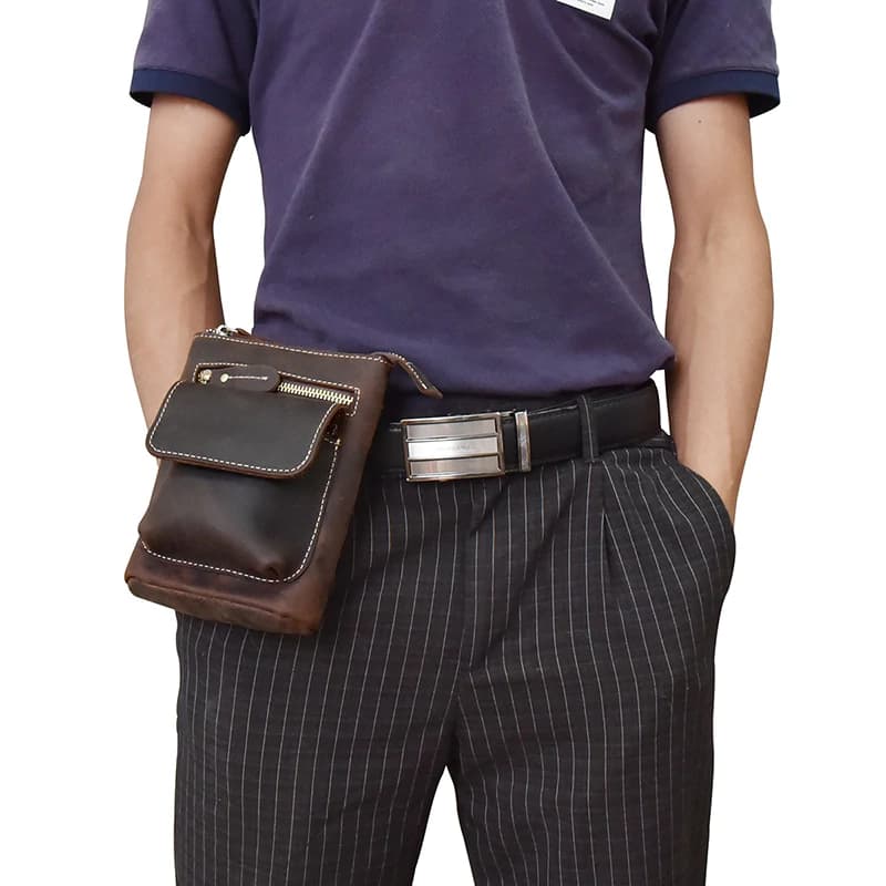 کیف دوشی چرم طبیعی مدل Shoulder Bag 30 | سیلوا چرم — تصویر ۴