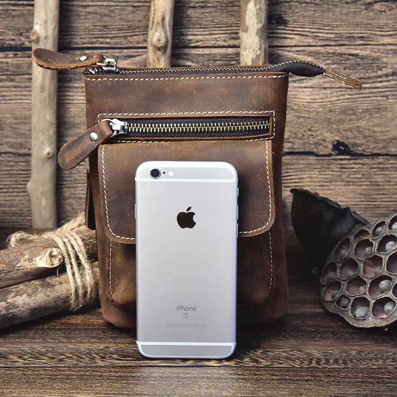 کیف دوشی چرم طبیعی مدل Shoulder Bag 30 | سیلوا چرم — تصویر ۵