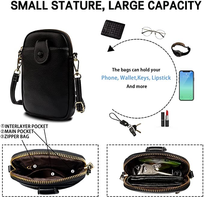 کیف دوشی چرم طبیعی مدل Shoulder Bag 27 | سیلوا چرم — تصویر ۵