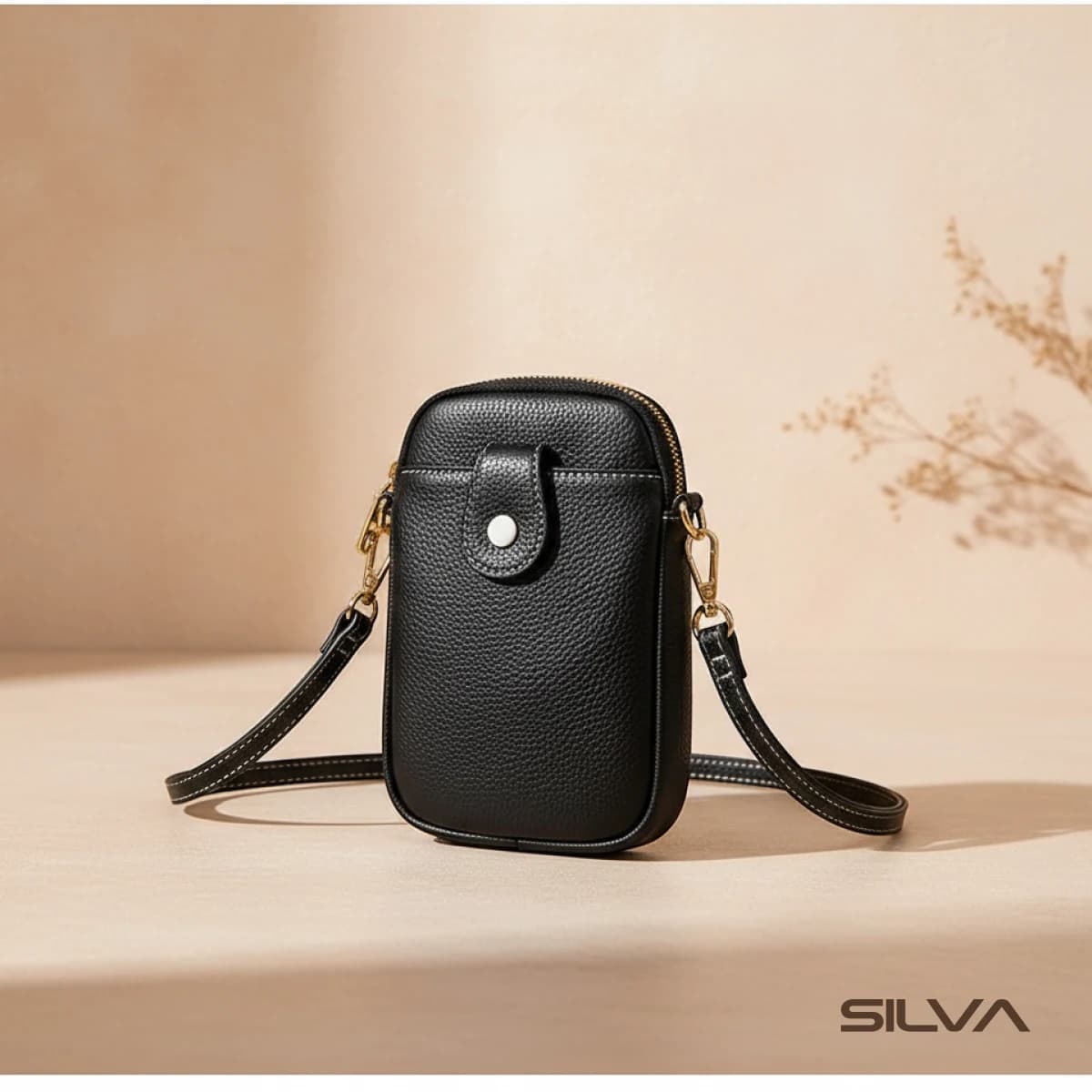 کیف دوشی چرم طبیعی مدل Shoulder Bag 27 | سیلوا چرم