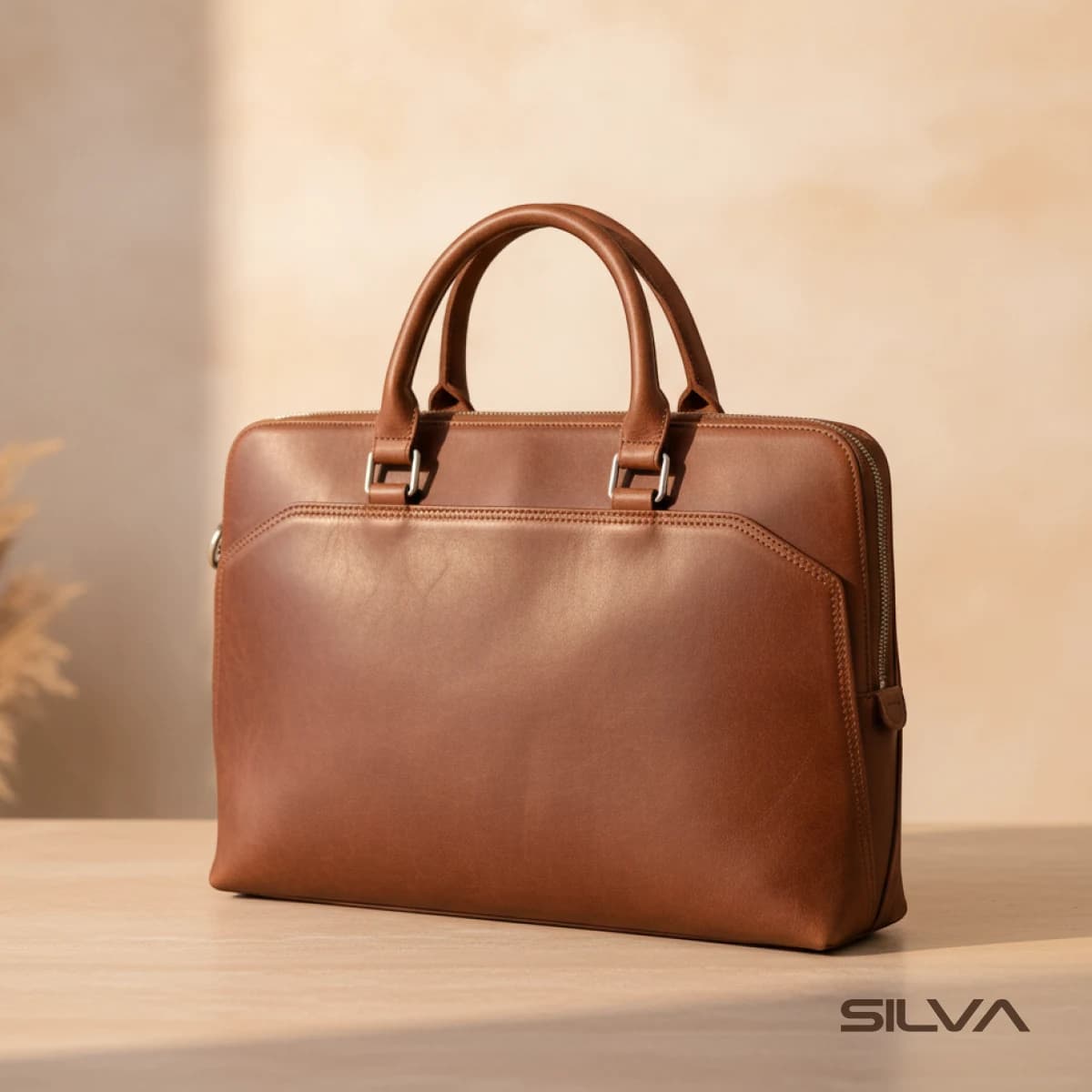 کیف لپ تاپ چرم طبیعی مدل Laptop Bag 34 | سیلوا چرم