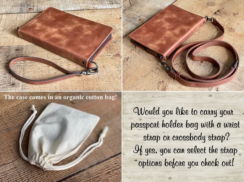 کیف پاسپورت چرم طبیعی مدل Passport Bag 23 | سیلوا چرم — تصویر ۸