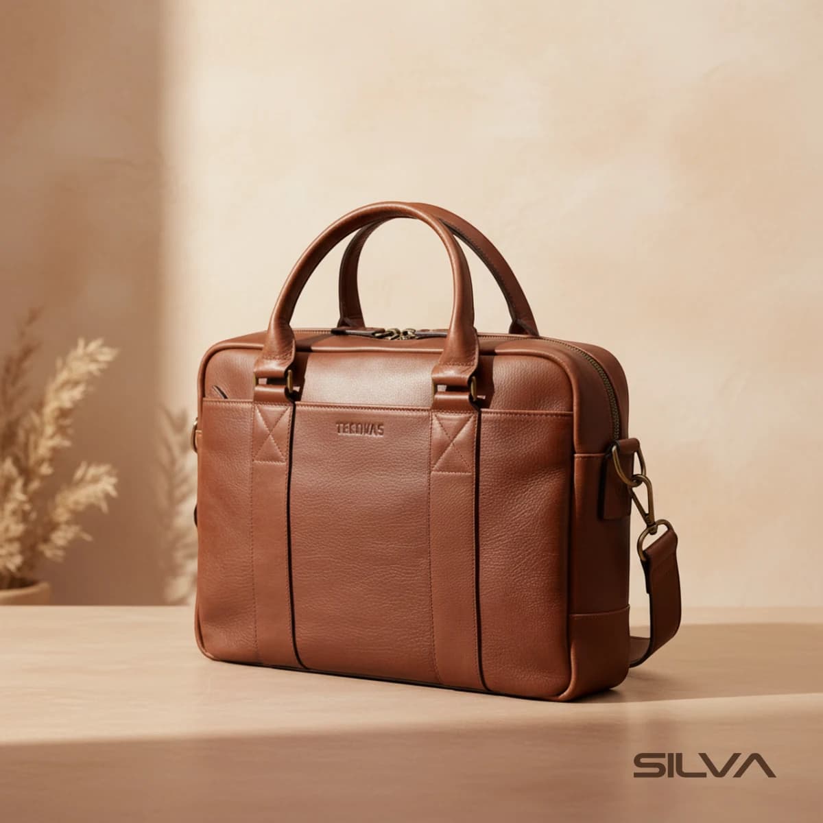 کیف اداری چرم طبیعی مدل Office Bag 30 | سیلوا چرم