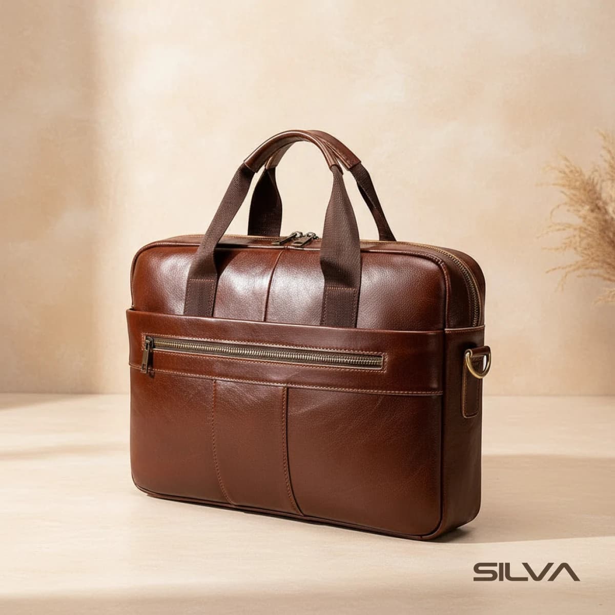 کیف اداری چرم طبیعی مدل Office Bag 29 | سیلوا چرم
