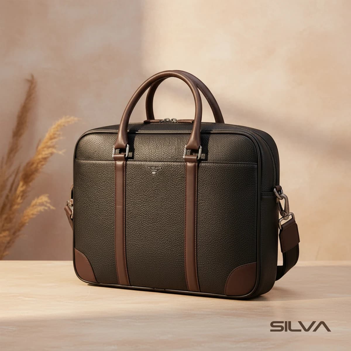 کیف اداری چرم طبیعی مدل Office Bag 28 | سیلوا چرم