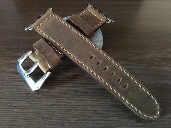 بند ساعت چرم طبیعی مدل Watch Strap 27 | سیلوا چرم — تصویر ۴