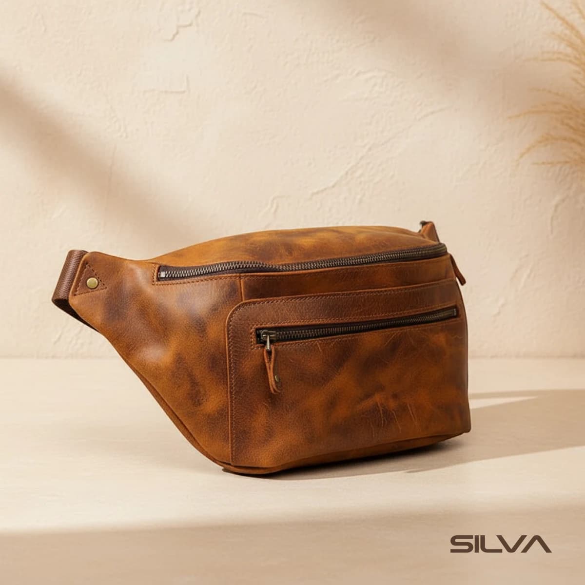 کیف کمری چرم طبیعی مدل Waist Bag 30 | سیلوا چرم