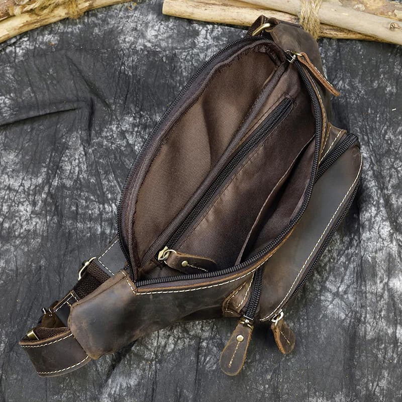 کیف کمری چرم طبیعی مدل Waist Bag 28 | سیلوا چرم — تصویر ۶