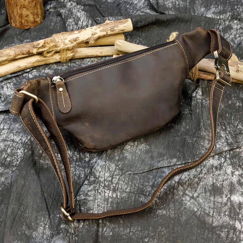 کیف کمری چرم طبیعی مدل Waist Bag 28 | سیلوا چرم — تصویر ۴