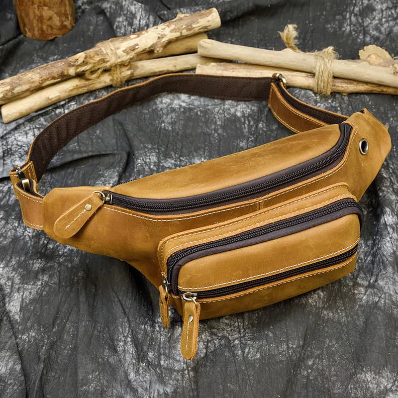 کیف کمری چرم طبیعی مدل Waist Bag 28 | سیلوا چرم — تصویر ۷