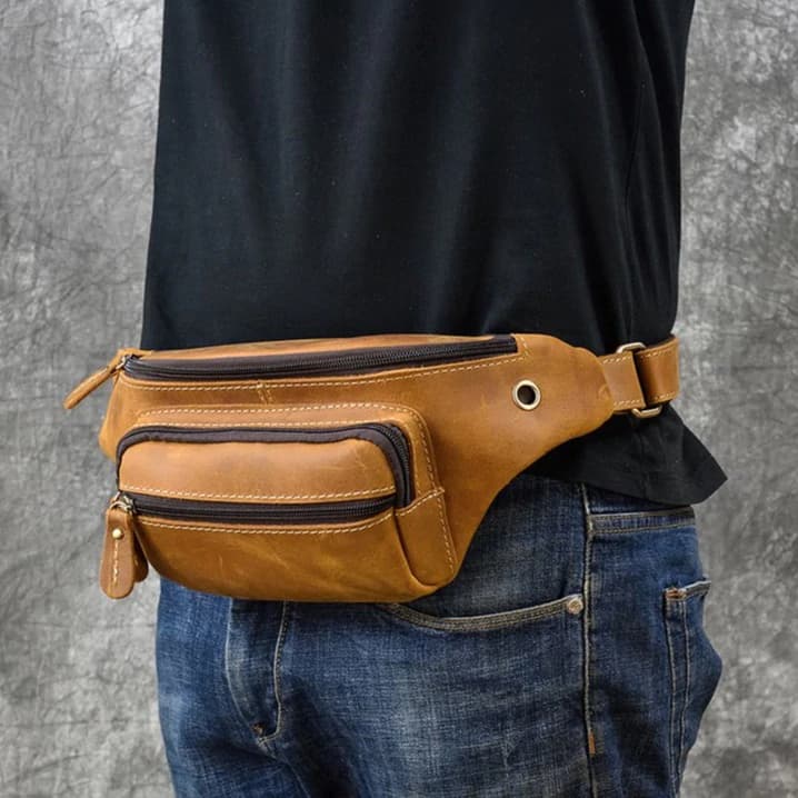 کیف کمری چرم طبیعی مدل Waist Bag 28 | سیلوا چرم — تصویر ۸