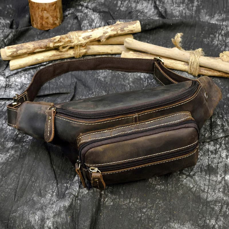کیف کمری چرم طبیعی مدل Waist Bag 28 | سیلوا چرم — تصویر ۵