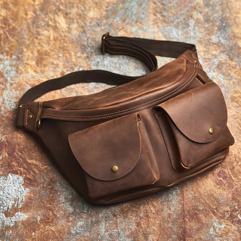 کیف کمری چرم طبیعی مدل Waist Bag 23 | سیلوا چرم — تصویر ۳