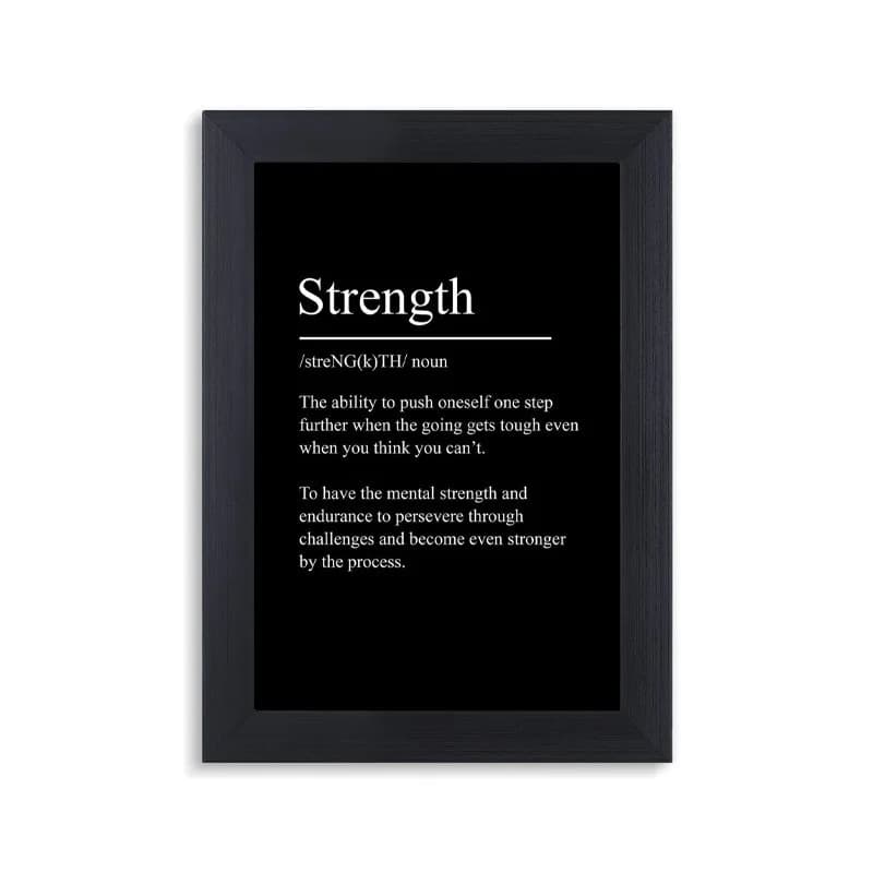 تابلو Strength نوشته