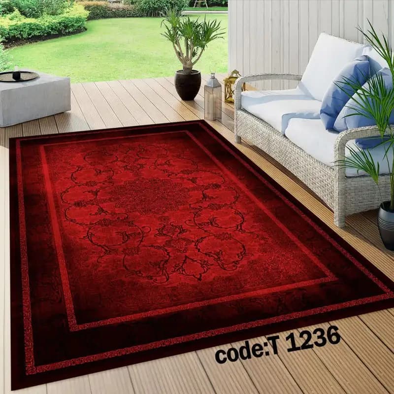 روفرشی کشدار طرح فرش کد FAM-T 1236