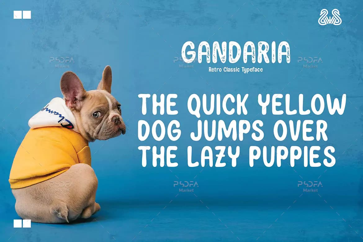 فونت کلاسیک رترو Gandaria — تصویر ۳