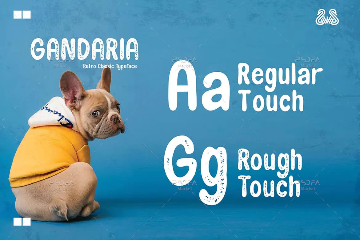 فونت کلاسیک رترو Gandaria — تصویر ۴