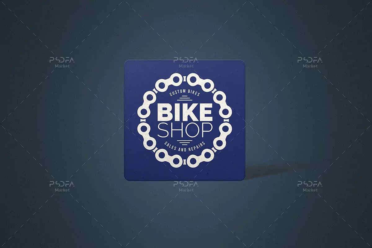 موکاپ کارت ویزیت مربعی یک رو — تصویر ۵