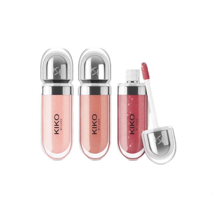 پک سه عددی لیپ گلاس کیکو میلانو مدل Glossy Lip Set 03 (سه رنگ 06، 19 و 22 براق) — تصویر ۳