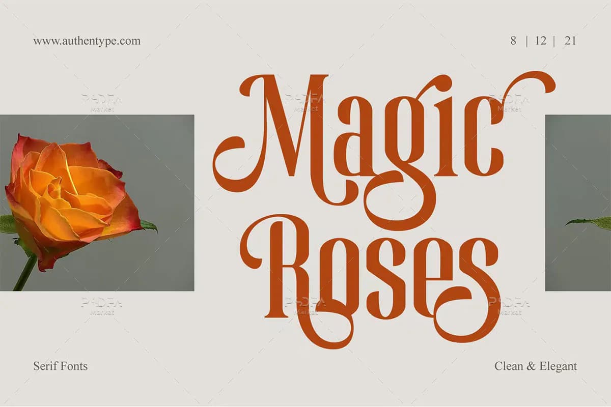 فونت شیک و ظریف Magic Roses