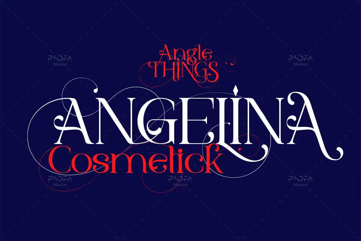 فونت مدرن و زیبای Angle Things — تصویر ۶