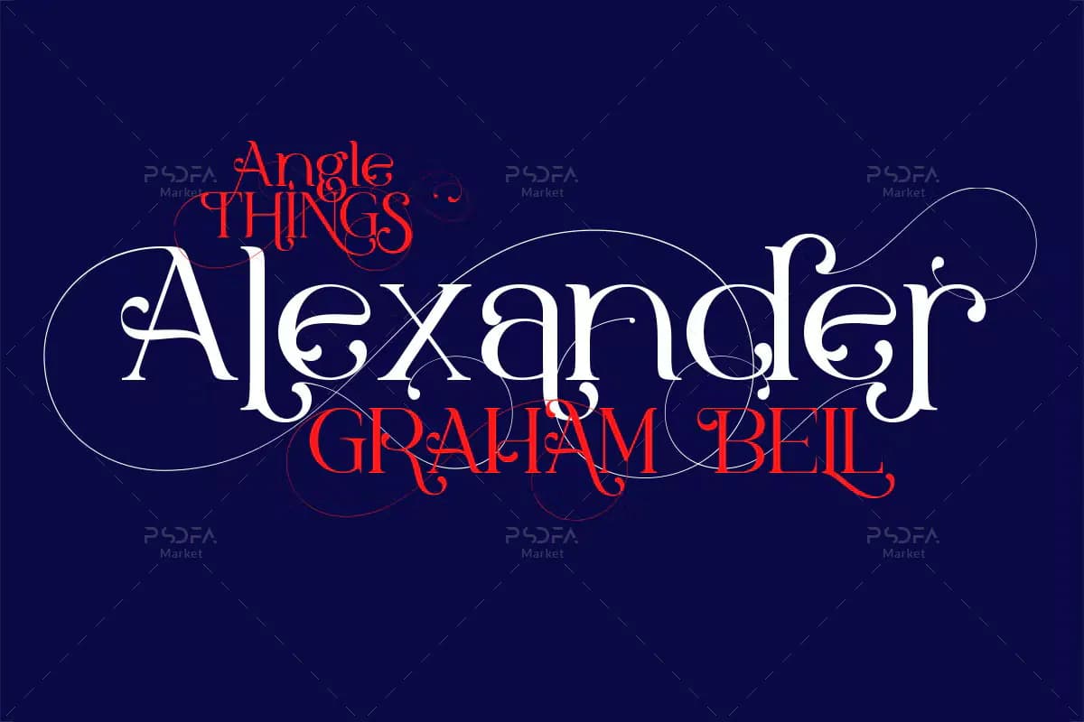 فونت مدرن و زیبای Angle Things — تصویر ۲