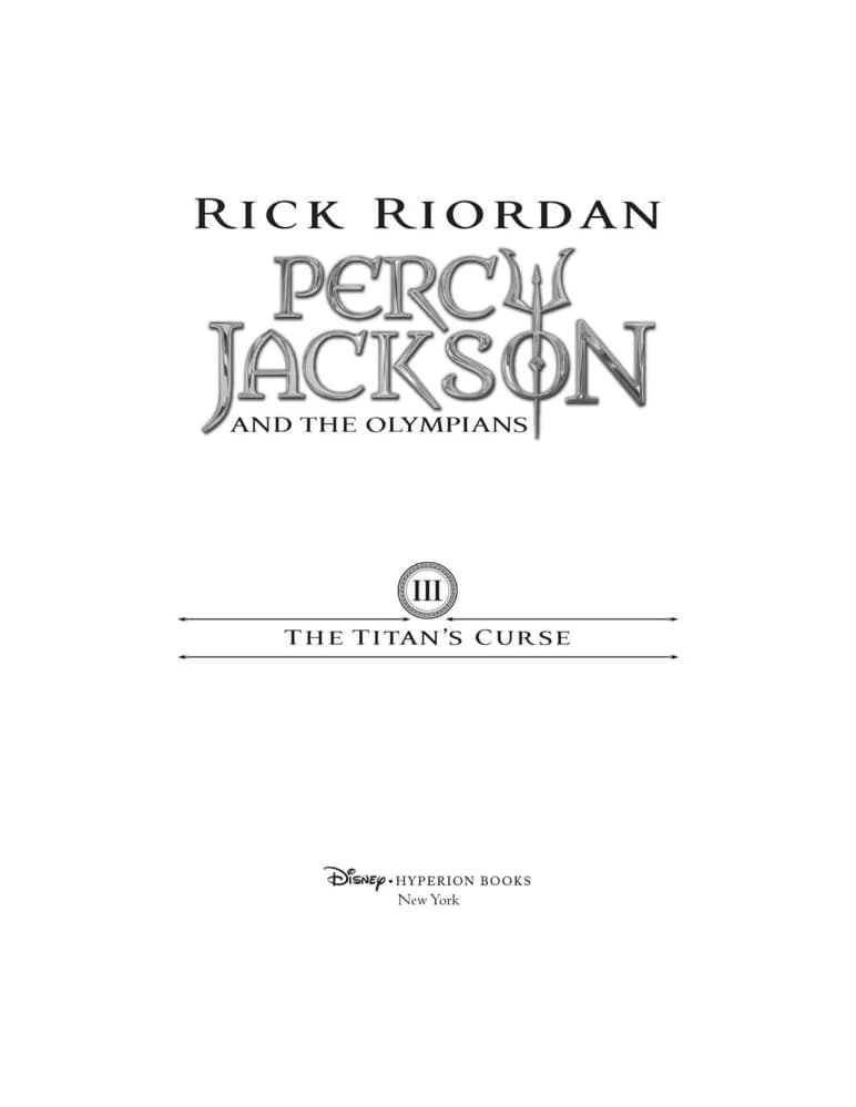 کتاب The Titan’s Curse نسخه انگلیسی PDF | Wonderland_Library