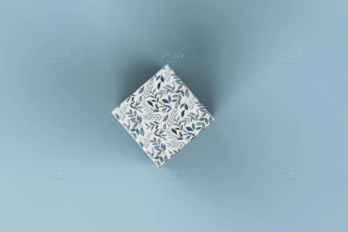 موکاپ جعبه مکعبی محصول — تصویر ۲