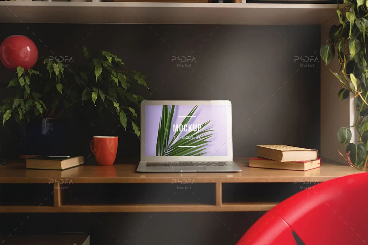 موکاپ لپ تاپ و دسکتاپ — تصویر ۳