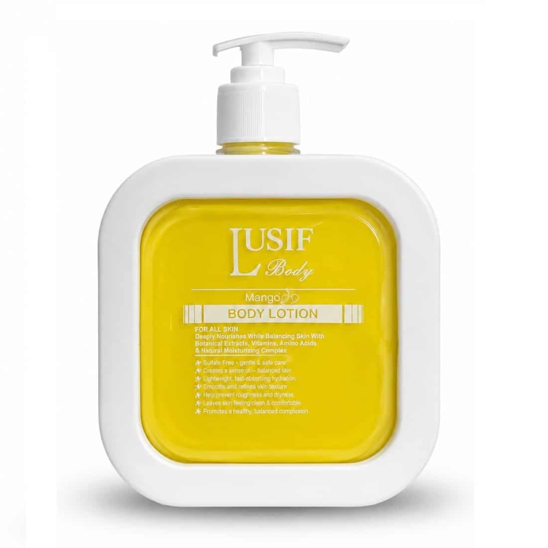 لوسیون بدن انبه لوسیف (LUSIF Body Lotion Mango) | آبرسان و نرم‌کننده پوست