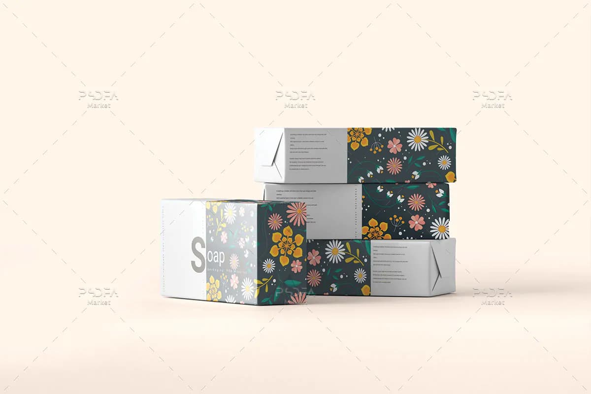 10 موکاپ بسته بندی صابون — تصویر ۳