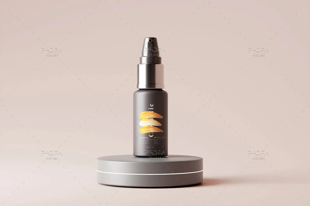 10 موکاپ بطری اسپری آرایشی و بهداشتی شیک و زیبا — تصویر ۶