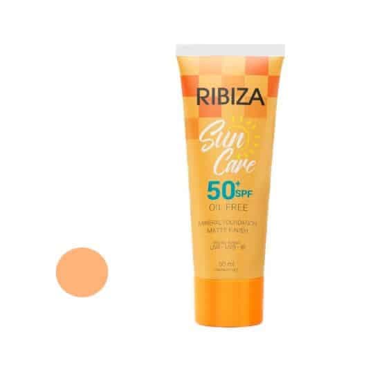 کرم ضد آفتاب رنگی ریبیزا SPF 50 مدل 02 مناسب انواع پوست حجم 50 میلی لیتر