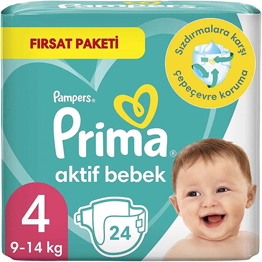 پوشک پمپرز پریما سایز 4 بسته 24 عددی