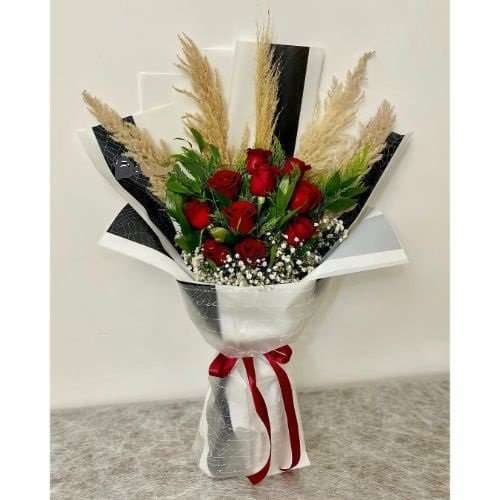 دسته گل برای بانک سامان شعبه مرکزی کد 802 ولیعصر 100a1476