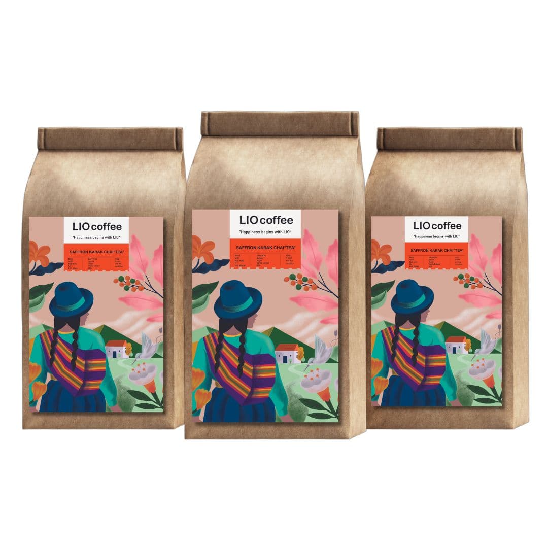 پودر چای کرک زعفرانی LIO COFFEE کد 5817