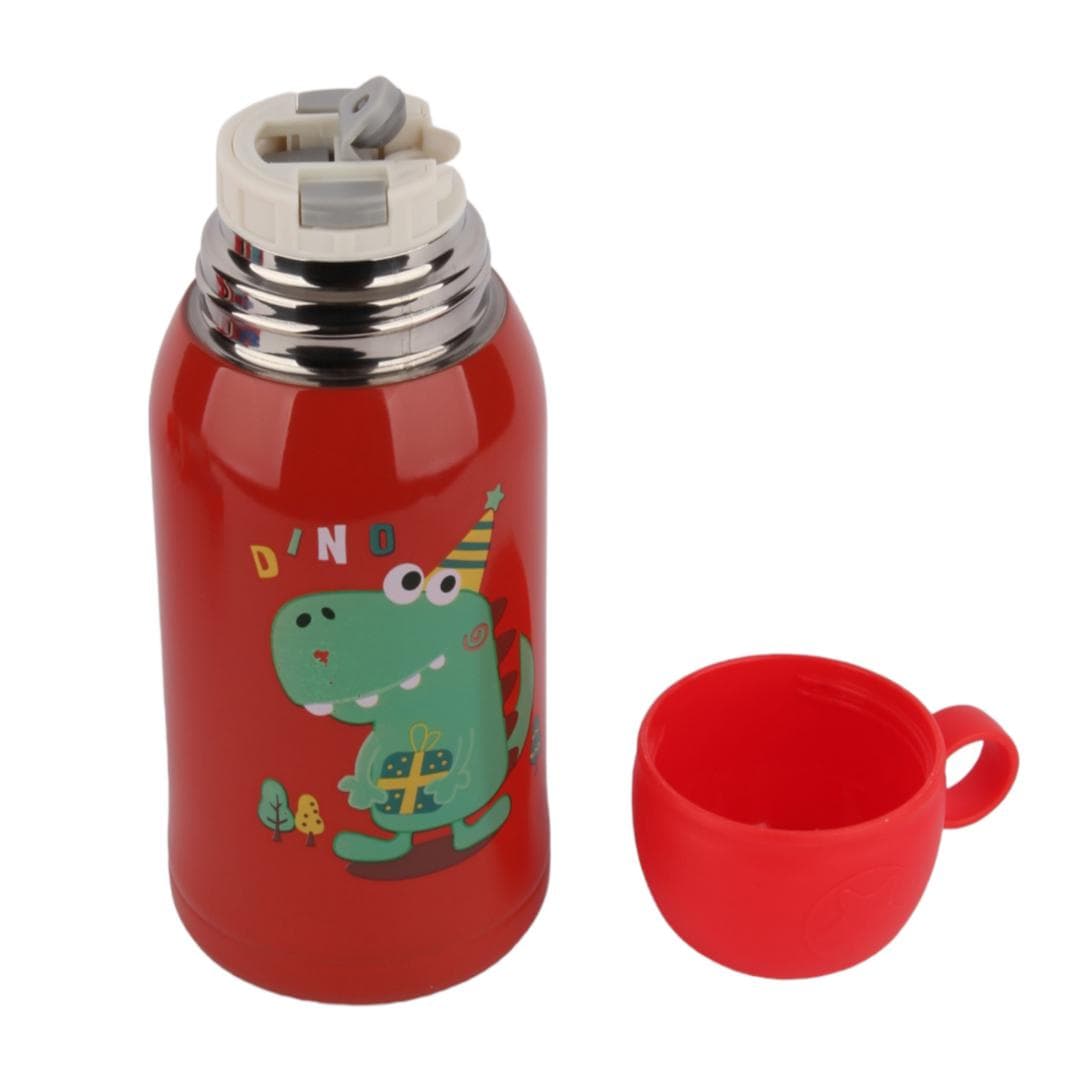 فلاسک کودک دو سر شاخ گوزنی طرح دایناسور گنجایش 0.5 لیتر — تصویر ۳
