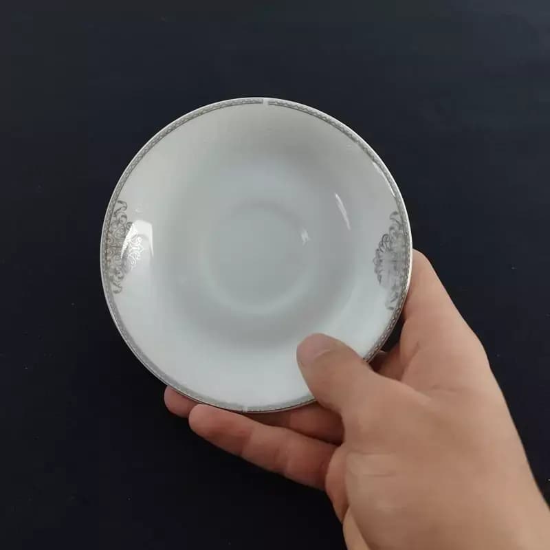 پارس نعلبکی چینی نقره ای B