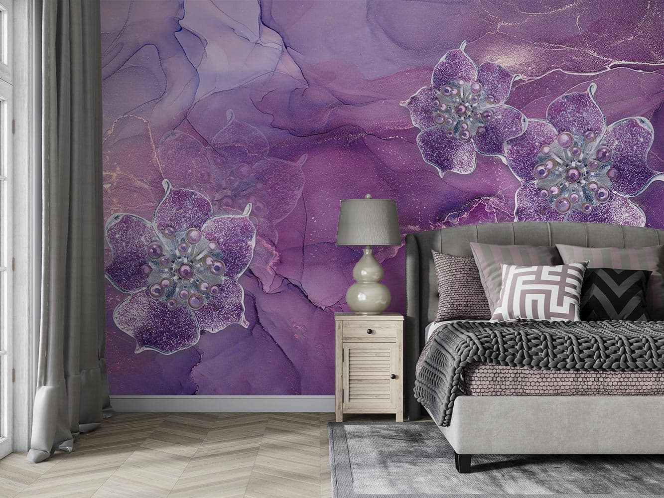 پوستر سه بعدی گل فانتزی w11019900 — تصویر ۲