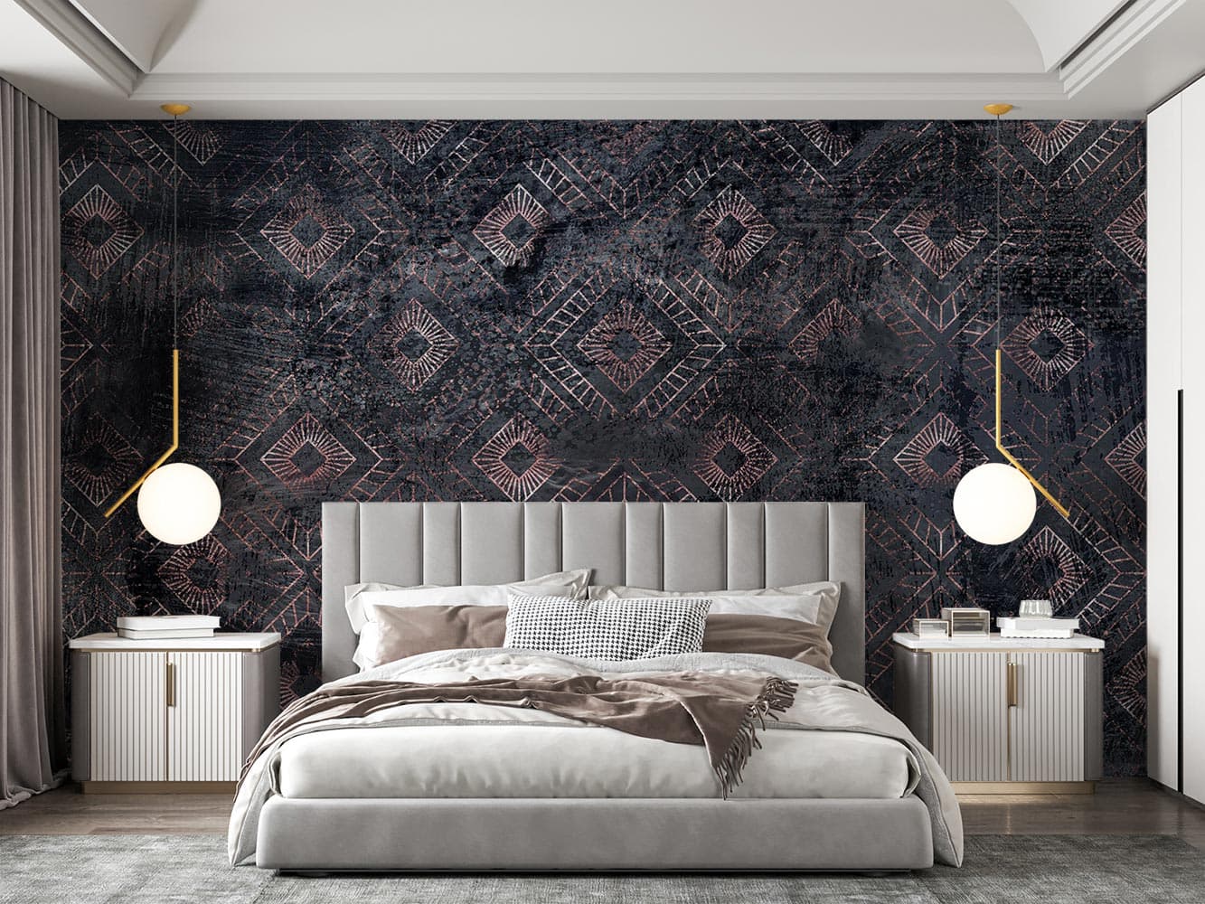کاغذ دیواری اشکال مربع هندسی w11012800