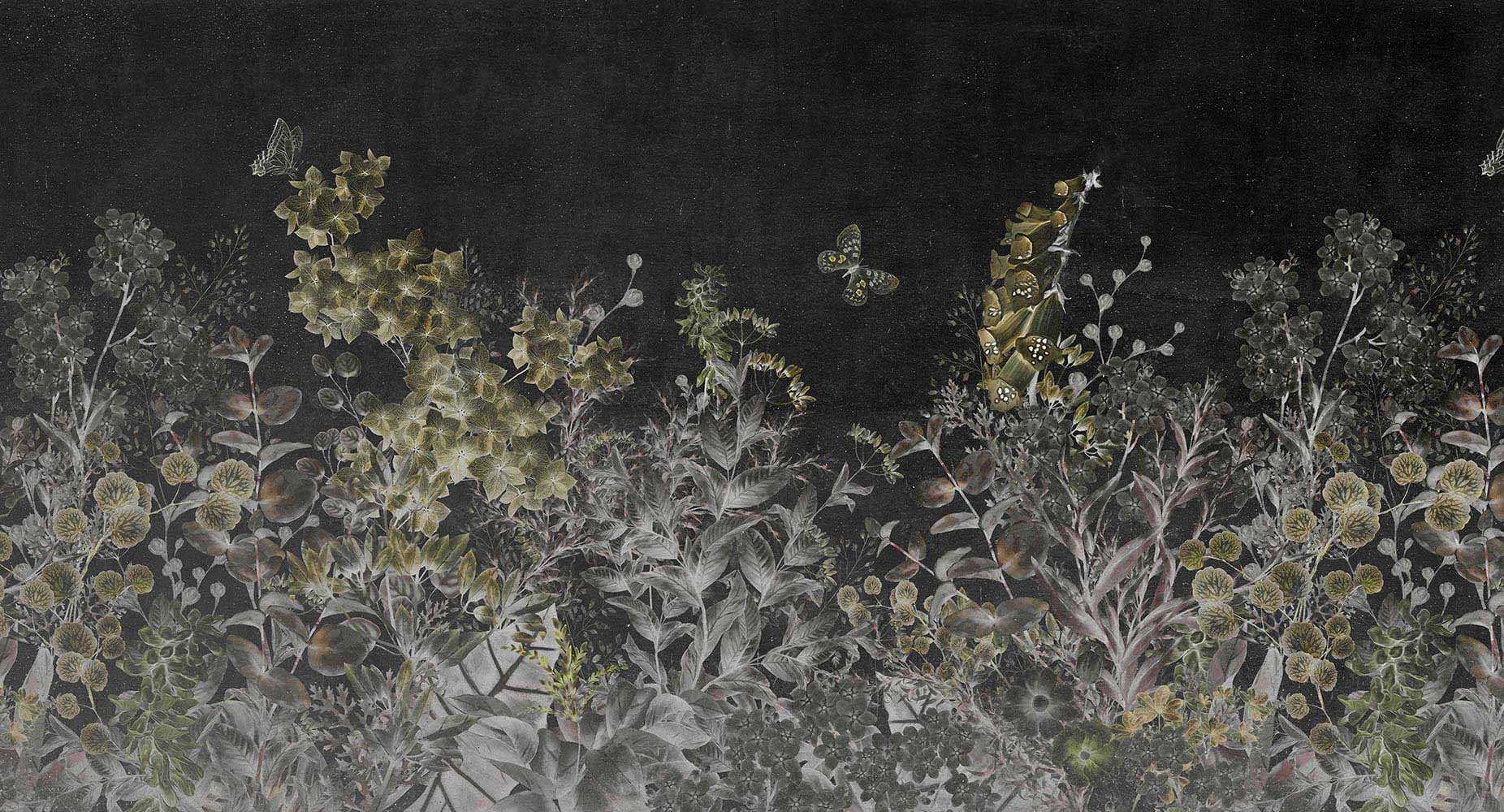 کاغذ دیواری طرح برگ لاکچری w11011630 — تصویر ۴