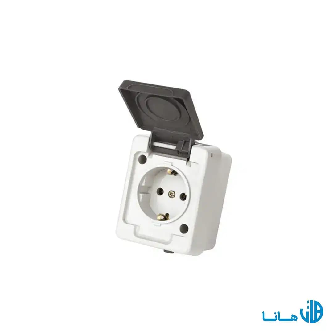پریز ارت دار بارانی روکار مدل برکه پارت الکتریک