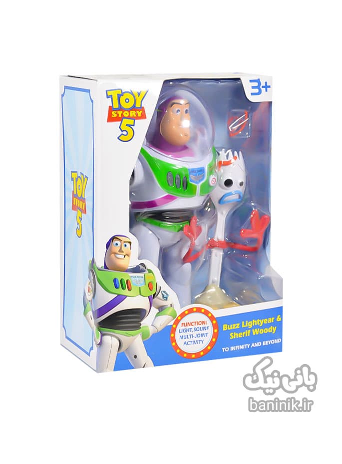 عروسک پسرانه باز لایتر و فورکی | ربات داستان اسباب‌بازی Toy Story 5 — تصویر ۶