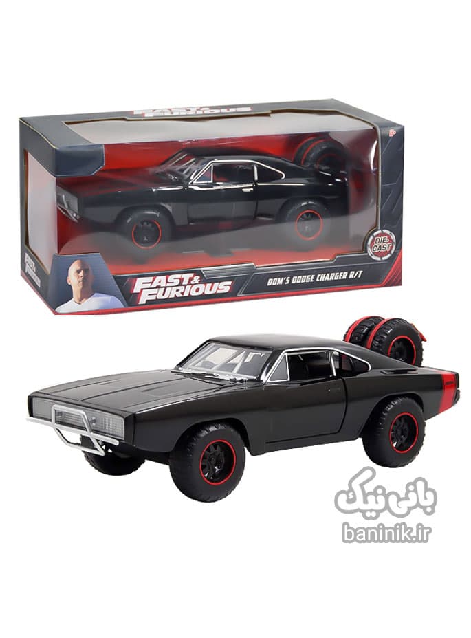 ماشین اسباب بازی سریع و خشن سری دودج Dom’s 1970 Dodge Charger Offroad — تصویر ۷