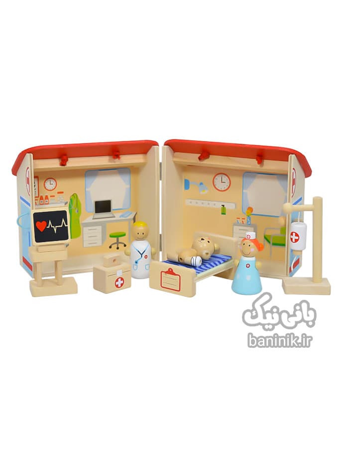 ست اسباب بازی چوبي بیمارستان پیکاردو Hospital Picardo
