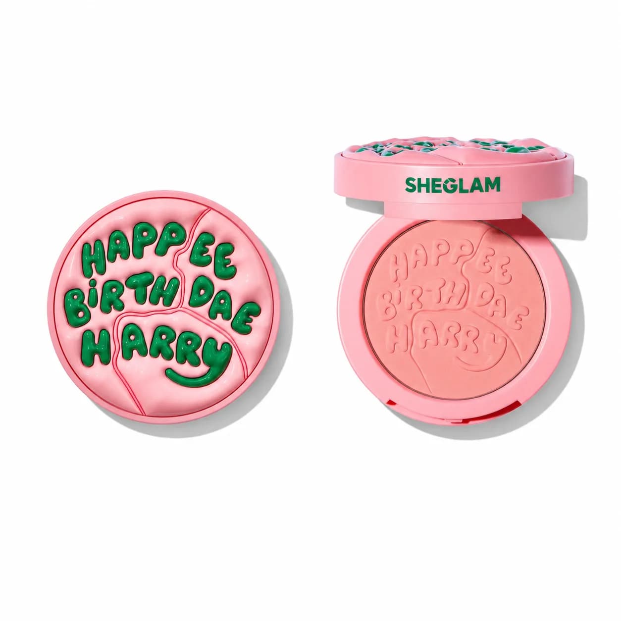 رژگونه پودری شیگلم SHEGLAM مدل Happee Birthdae Harry رنگ صورتی